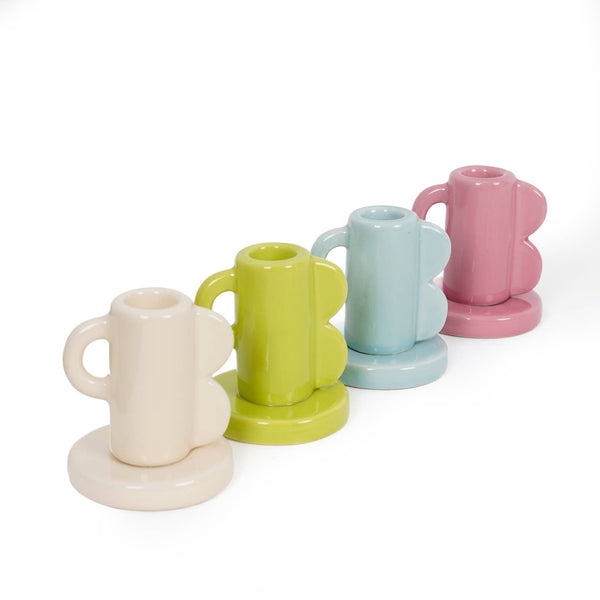 Vintage Waves Candle Holder