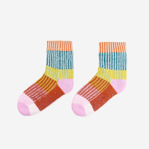 Mosaic House Socks - Rust Lilac