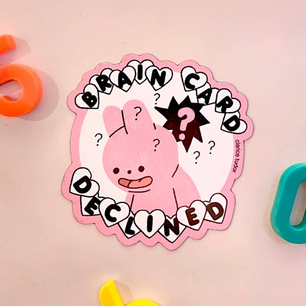 Brain Card Declined Magnet