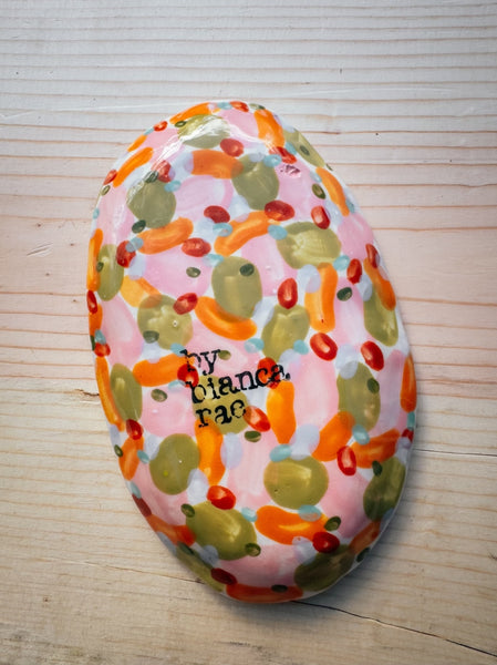 Maximalist Cat Oval Plate