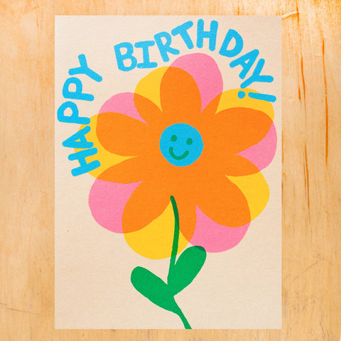 Birthday Flower Greeting Card
