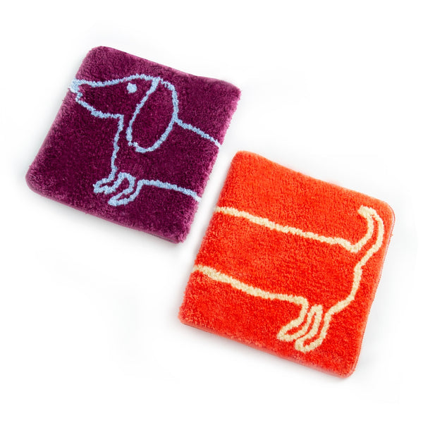 Purple Teckel Bath Mat