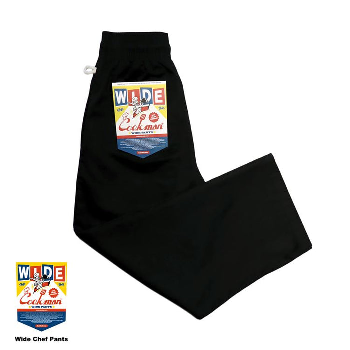 Cookman Wide Chef Pants Black - Main Image