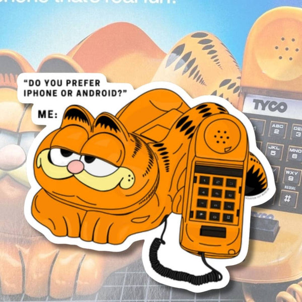Garfield Phone Sticker
