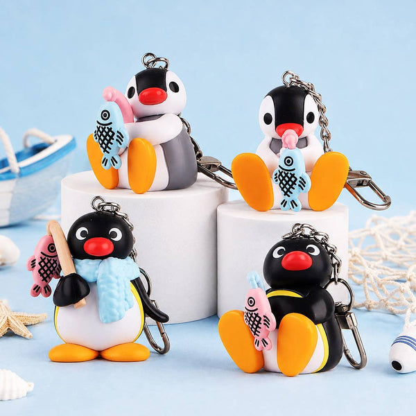 Pingu Fishing Figure Keychain Blind Box