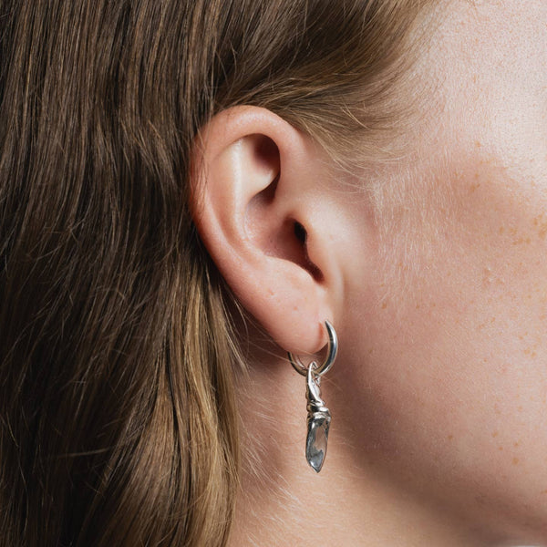 Tidal Hoops in Sterling Silver