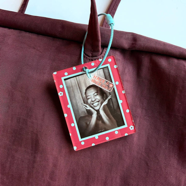 Photo Frame Keychain - Maroon Sky