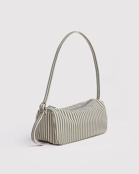 Nylon Loaf Bag - Sage Stripe