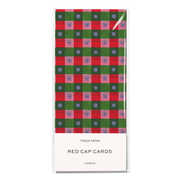 Holiday Checker Tissue Paper