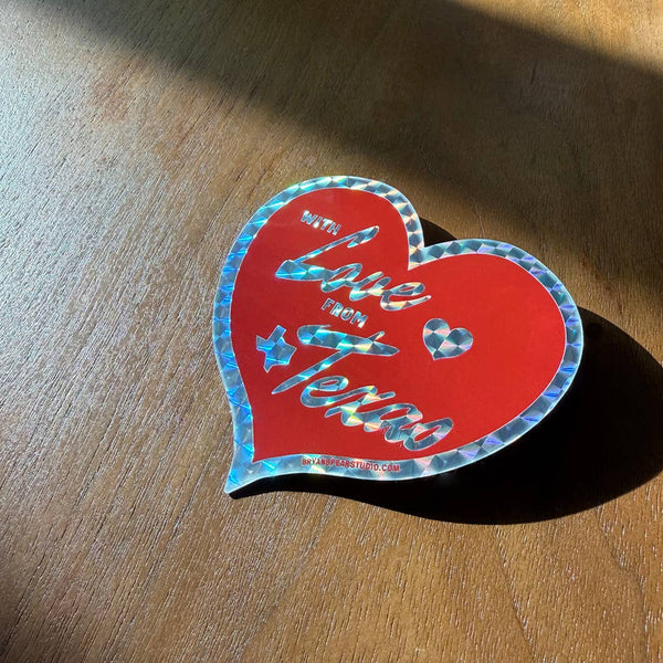 With Love from Texas Sticker