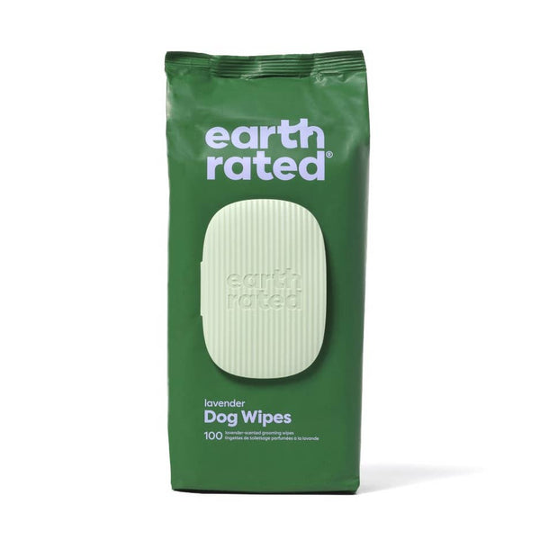 Earth Rated Lavender Dog Grooming Wipes 100ct