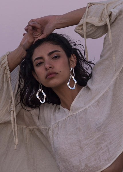 Together Earrings - Sterling Silver