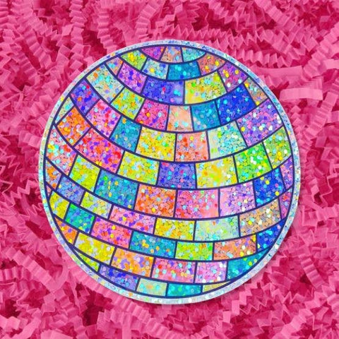 Giltter Disco Ball Sticker