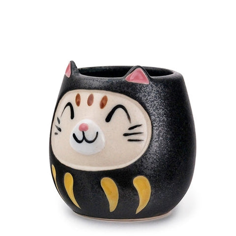 Japanese Daruma Cat Yunomi Style Tea Cup