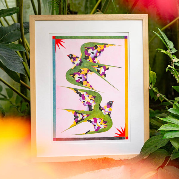 Dance Risograph Print