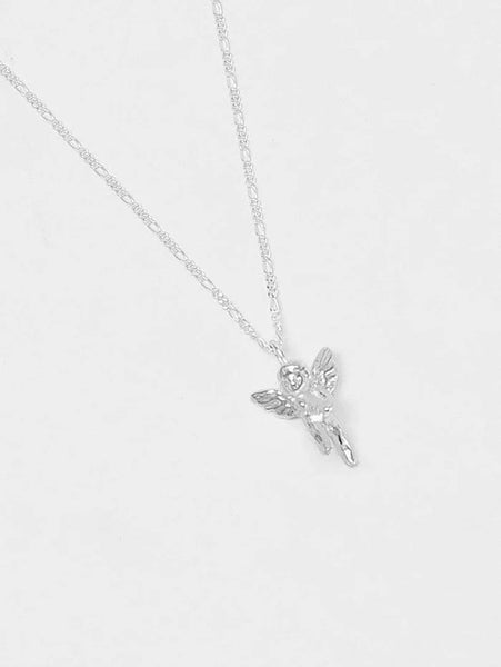 Baby Cherub Necklace in Sterling Silver