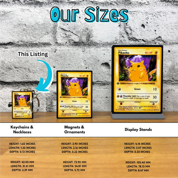 Pokemon Card Keychains