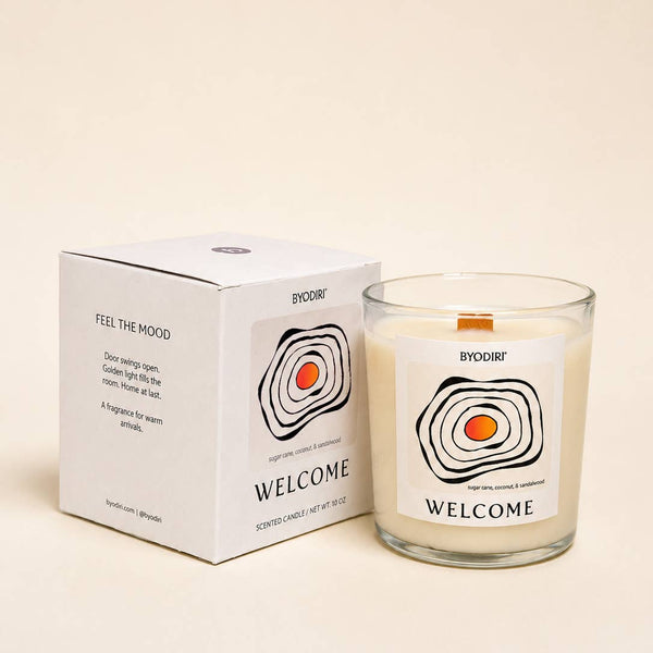 Welcome Candle - Coconut & Amber