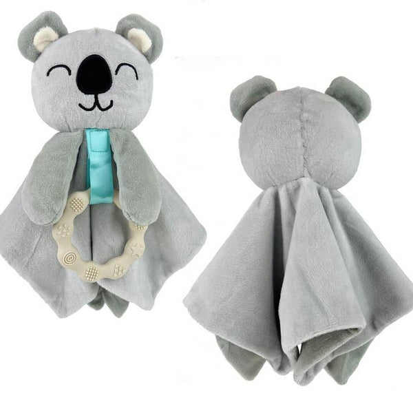 Plush Security Blanket & Teether Toy - Koala Bear