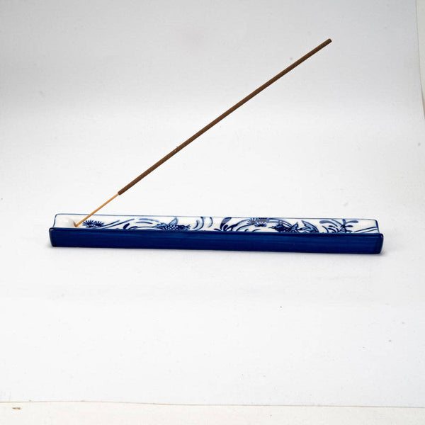 Handpainted Ceramic Incense Holder - Koi Fish