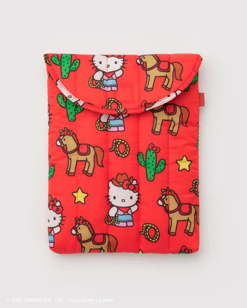 Puffy Laptop Sleeve 13"/14" - Hello Kitty Western