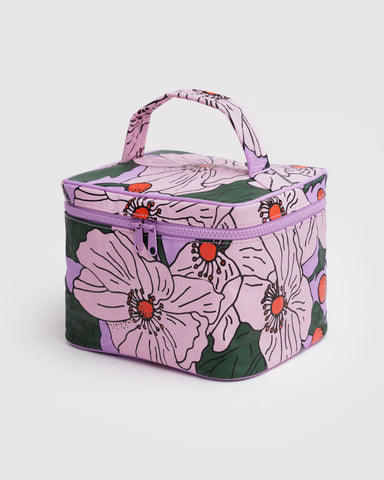 Large Cosmetic Case - Pink Poppy