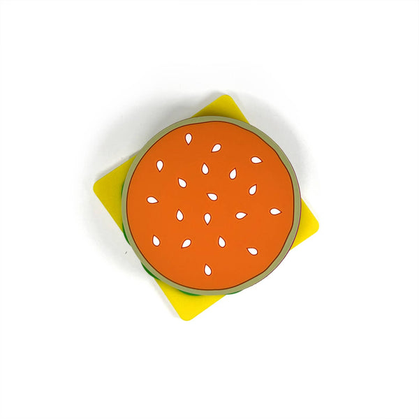 Cheeseburger Stacking Coaster Set