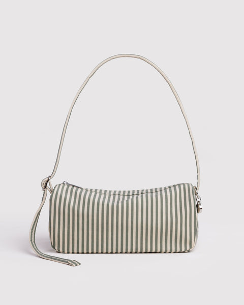 Nylon Loaf Bag - Sage Stripe