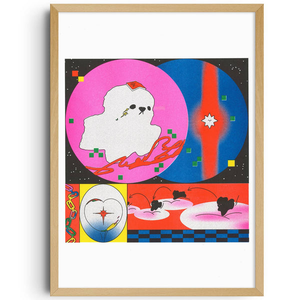 Crush Risograph Print