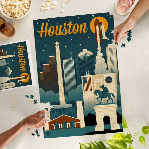 HTX Retro Skyline - 1000 Piece Puzzle