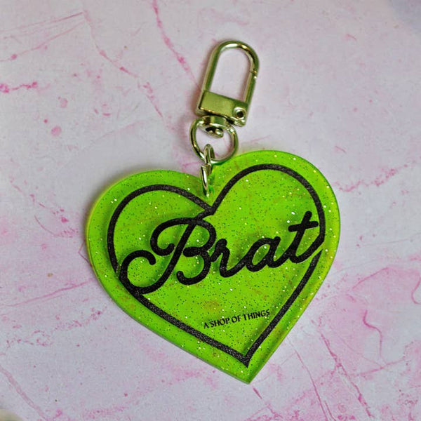 Brat Keychain