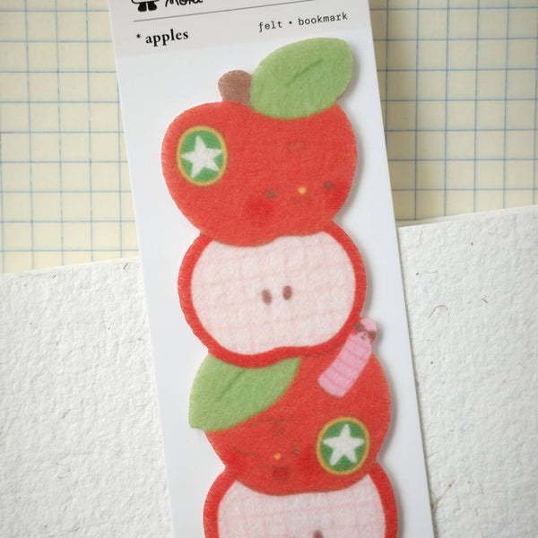 Apples • Felt Bookmark