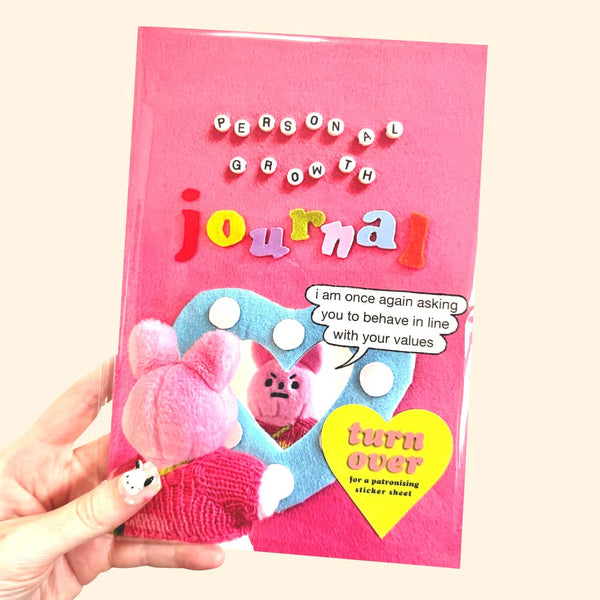 Personal Growth Journal + Sticker Sheet
