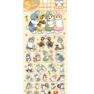 Mofusand Jelly Coating Stickers