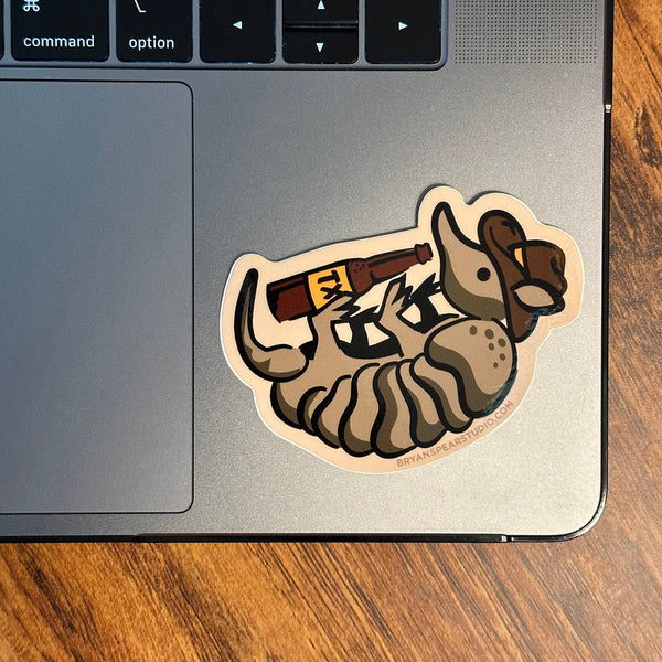 Drinking Dillo Sticker