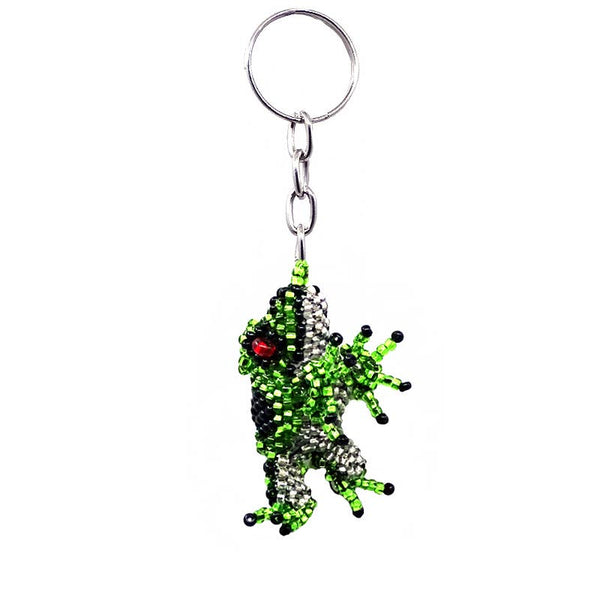 Beaded Frog Keychain