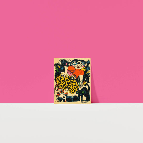Leopard Pants Art Print