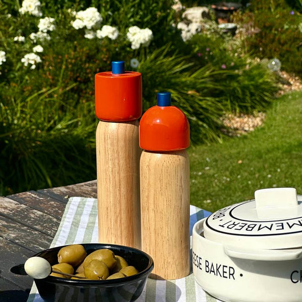 Salt & Pepper Grinder - Orange & Blue (Large)