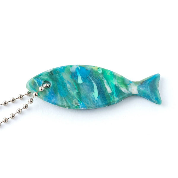 Fish Keychain - Green