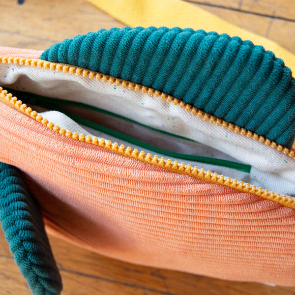 The Fish Bag - Coral/Dark Green