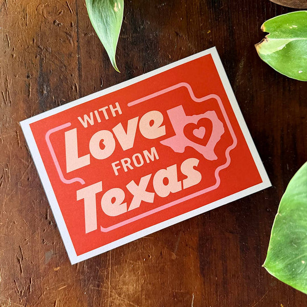 With Love from Texas Postcard