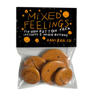 Mixed Feelings Pin-Back Button Pack