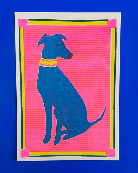 Greyhound Mini Print