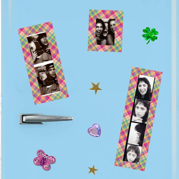 Tartan Princess Photostrip Fridge Magnet Frame