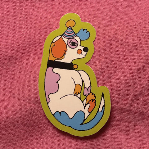 Silly Dog Sticker