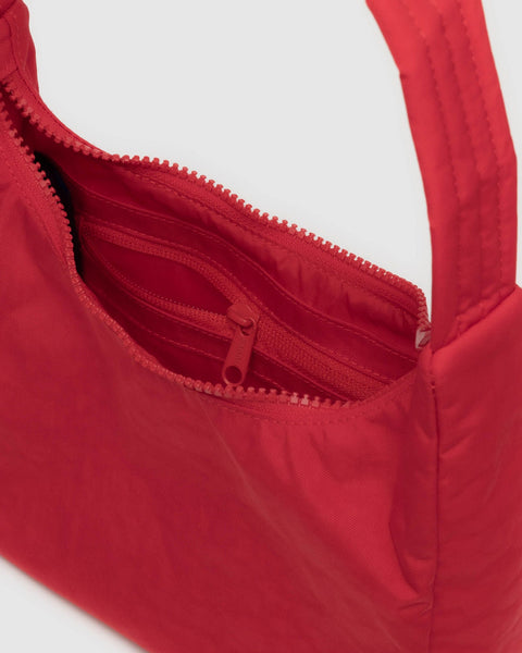 Mini Nylon Shoulder Bag - Candy Apple Red