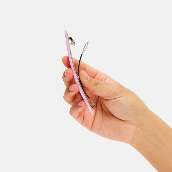 Skinny Wave Barrette - Lilac