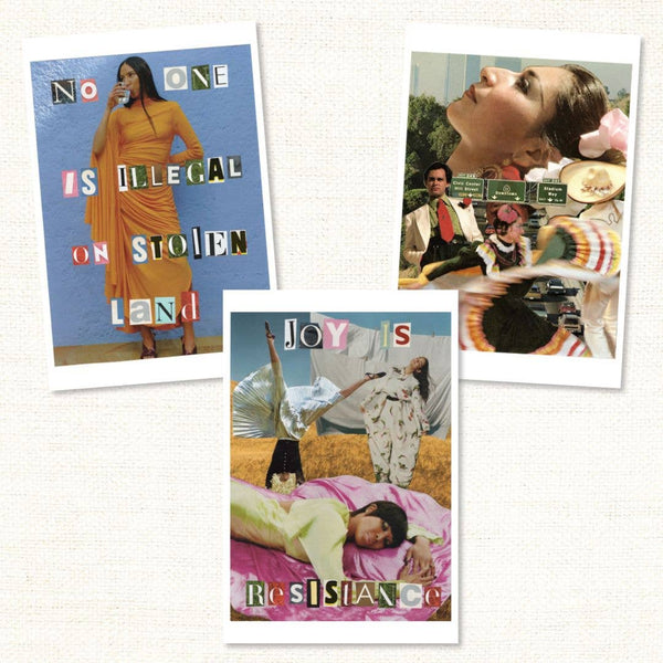 Collage Postcard Set