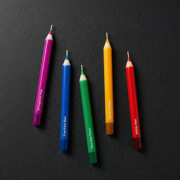 Pencil Taper Candles – Multicolor