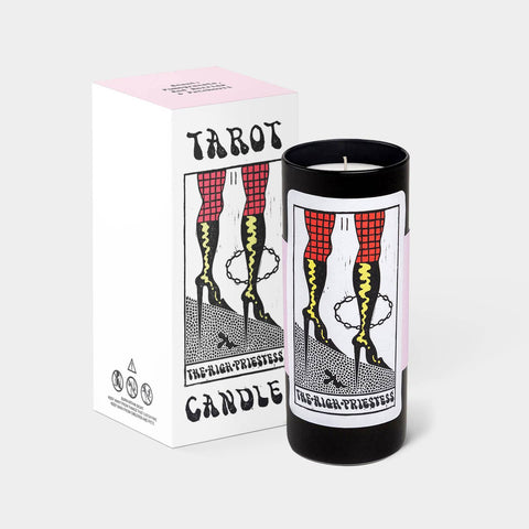 Tarot High Priestess Candle 6" - Berries & Patchouli